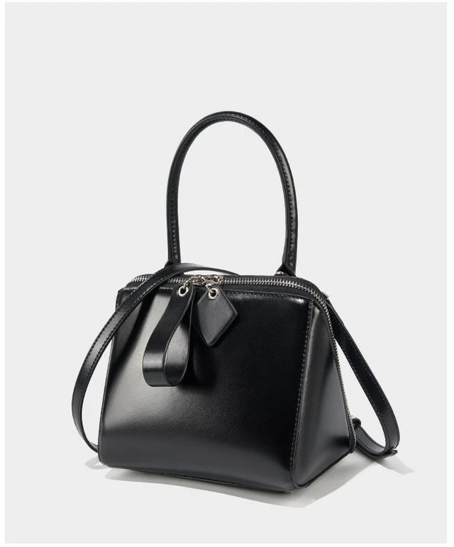 Alt view image 2 of 3 - Genuine Leather Women Tote Bag Soft Handbags Vintage Shoulder Purses Black