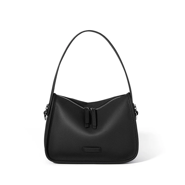 Alt view image 2 of 2 - Genuine Leather Hobo Shoulder Bag For Women Large Crossbody Bag Black