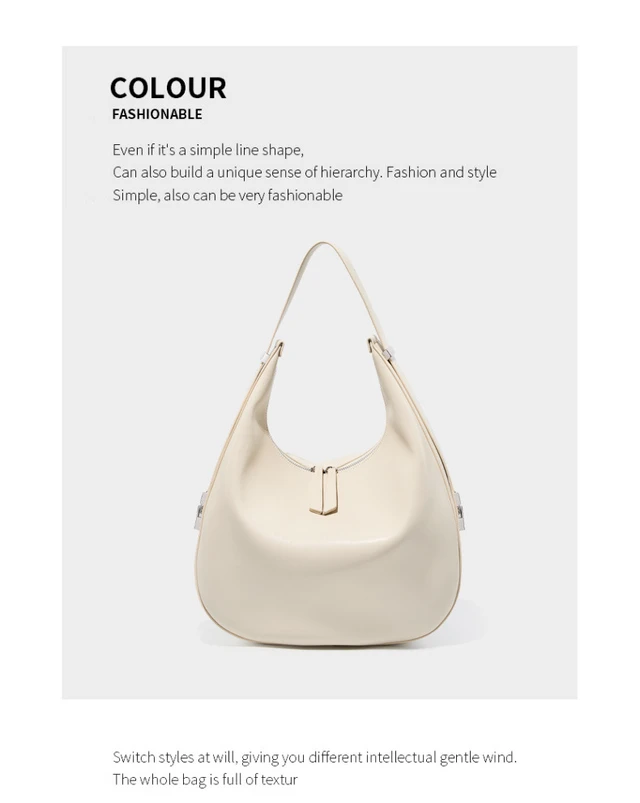 Alt view image 4 of 5 - Genuine Leather Ladies'Crossbody Bag with Wide Strap White