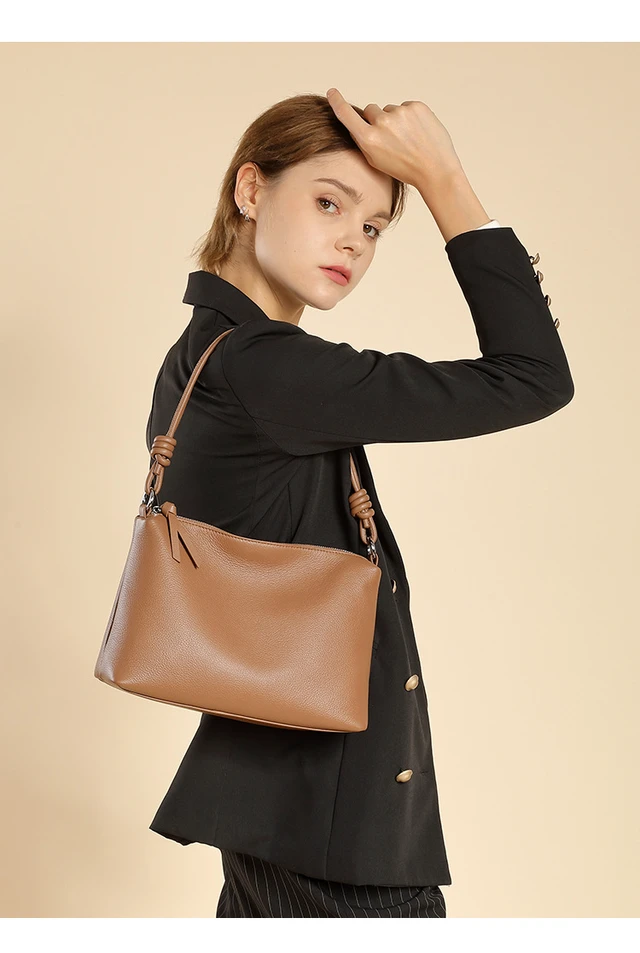 Main image of Genuine Leather Women Shoulder Handbag Ladies Crossbody Purse