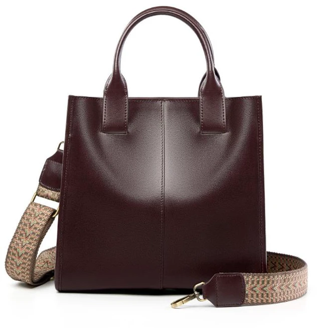 Main image of Women Genuine Leather Top Handle Shoulder Bags Brown