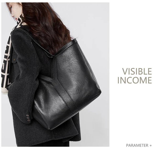 Alt view image 6 of 7 - Genuine Leather Women Crossbody Bag Black