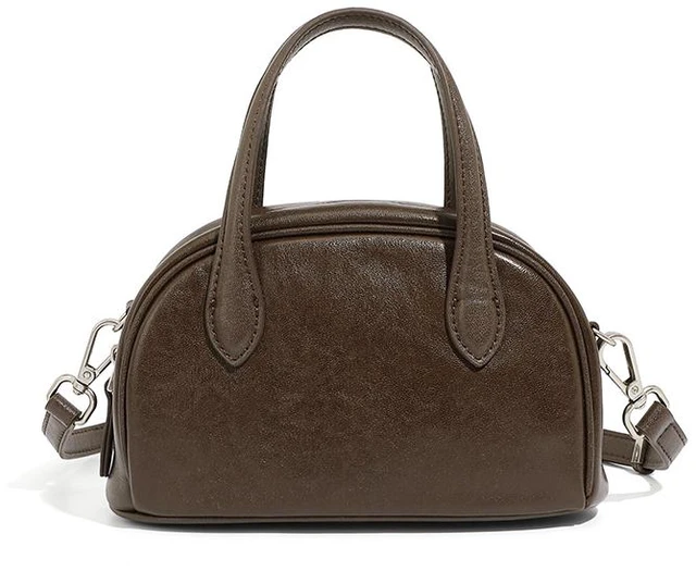 Main image of Genuine Leather Female Cross Bag Women Handbag Brown
