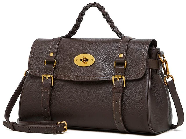 Main image of Genuine Leather Women Crossbody Bags Women's Tote Shoulder Bag Brown