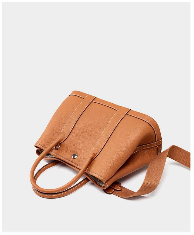 Alt view image 3 of 5 - Genuine Leather Women Designer Handbag and Purse Brown