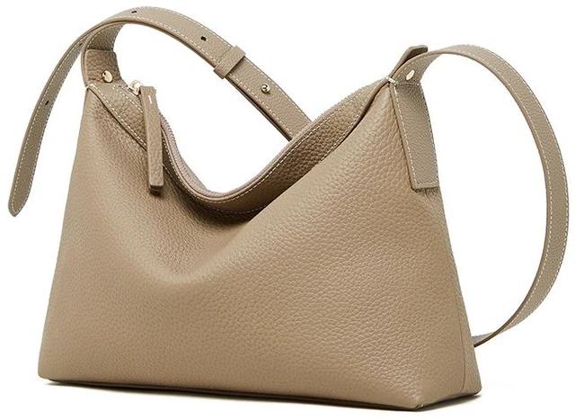 Main image of Fashion Genuine Leather Women's Beach Bag Shoulder Bag Apricot