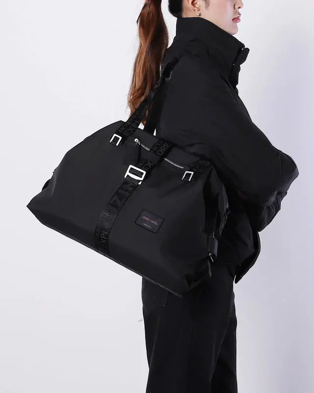 Alt view image 5 of 7 - ZIMEGO Weekender Duffel Bag Versatile Crossbody for Travel and Gym Tote, Black