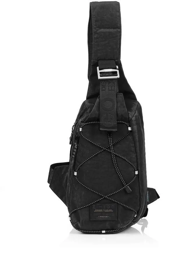 Main image of ZIMEGO Tactical Fanny Pack and Crossbody Bag - Utility Sling Bag for Travel and Outdoor, Black