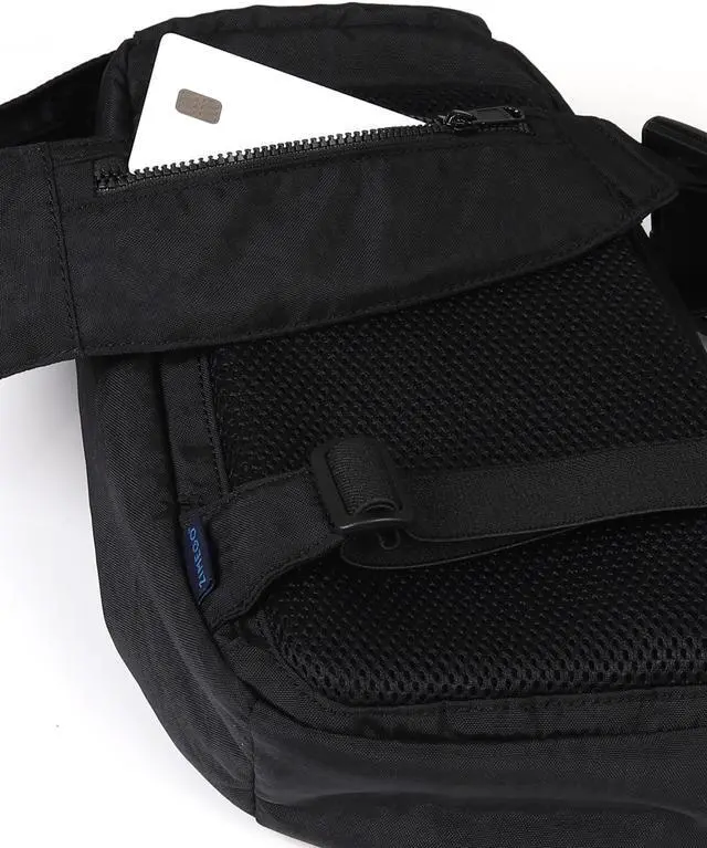 Alt view image 3 of 7 - ZIMEGO Tactical Fanny Pack and Crossbody Bag - Utility Sling Bag for Travel and Outdoor, Black