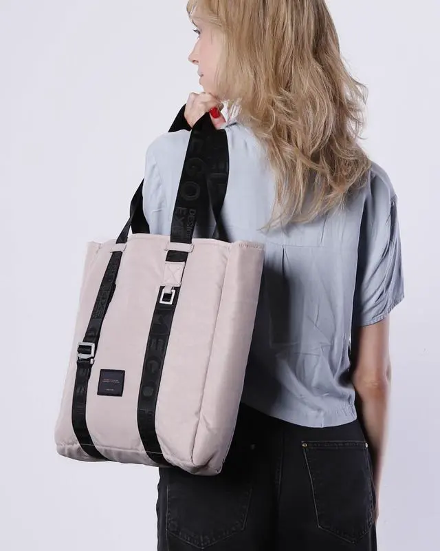 Alt view image 2 of 7 - ZIMEGO Stylish Casual Business Laptop Tote Bag Durable Travel Top Handle Shoulder Bag, Mushroom Pink