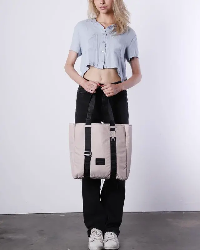 Alt view image 4 of 7 - ZIMEGO Stylish Casual Business Laptop Tote Bag Durable Travel Top Handle Shoulder Bag, Mushroom Pink