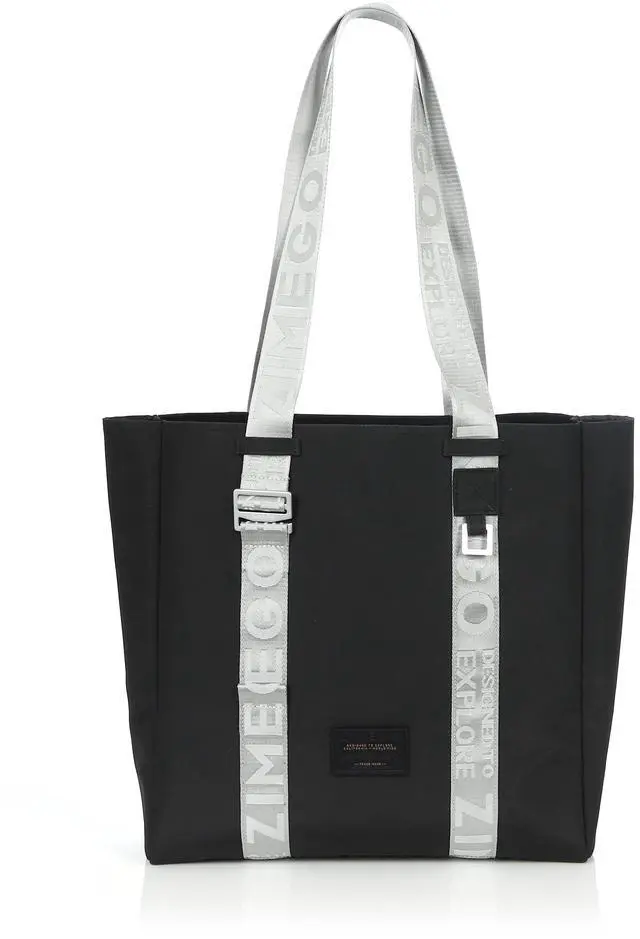 Main image of ZIMEGO Stylish Casual Business Laptop Tote Bag Durable Travel Top Handle Shoulder Bag, WR Black