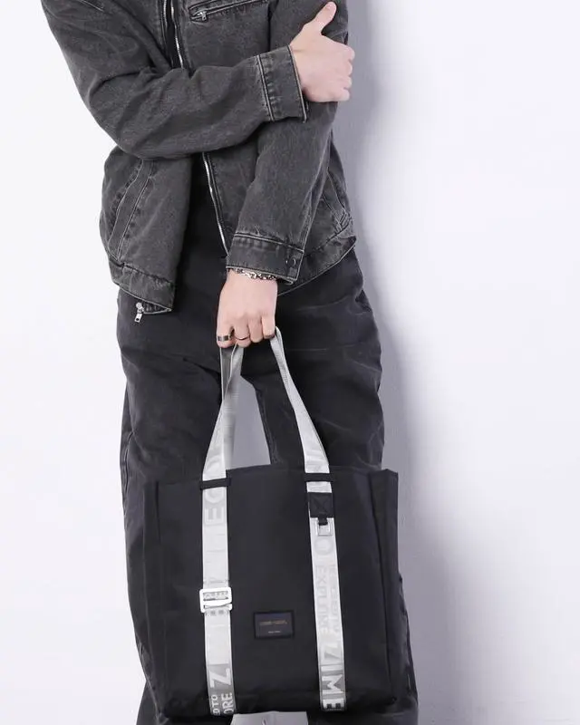 Alt view image 7 of 7 - ZIMEGO Stylish Casual Business Laptop Tote Bag Durable Travel Top Handle Shoulder Bag, WR Black