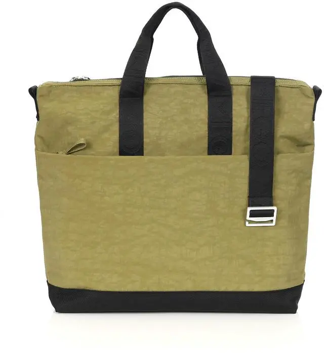 Alt view image 3 of 7 - ZIMEGO Stylish Casual Business Laptop Tote Bag Durable Travel Crossbody Shoulder Bag, Olive