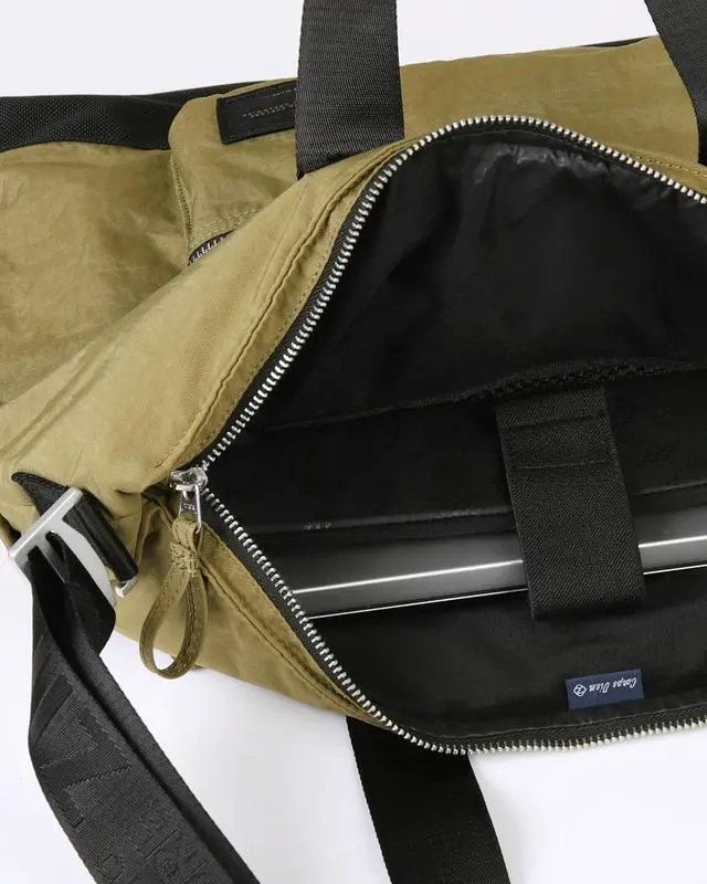 Alt view image 5 of 7 - ZIMEGO Stylish Casual Business Laptop Tote Bag Durable Travel Crossbody Shoulder Bag, Olive