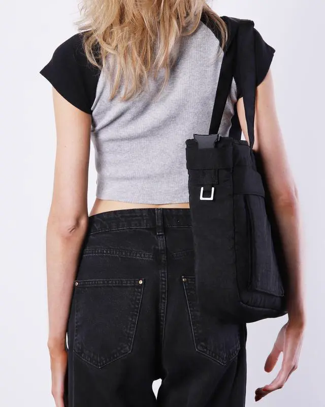 Alt view image 7 of 7 - ZIMEGO Stylish Casual Business Laptop Tote Bag Durable Travel Crossbody Shoulder Bag, Black