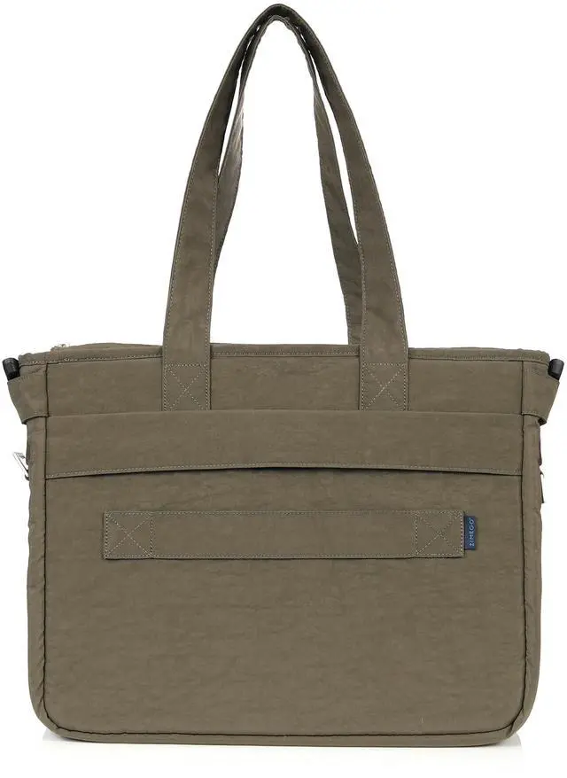 Alt view image 2 of 7 - ZIMEGO Stylish Casual Business Laptop Tote Bag Durable Travel Crossbody Shoulder Bag, Dark Olive