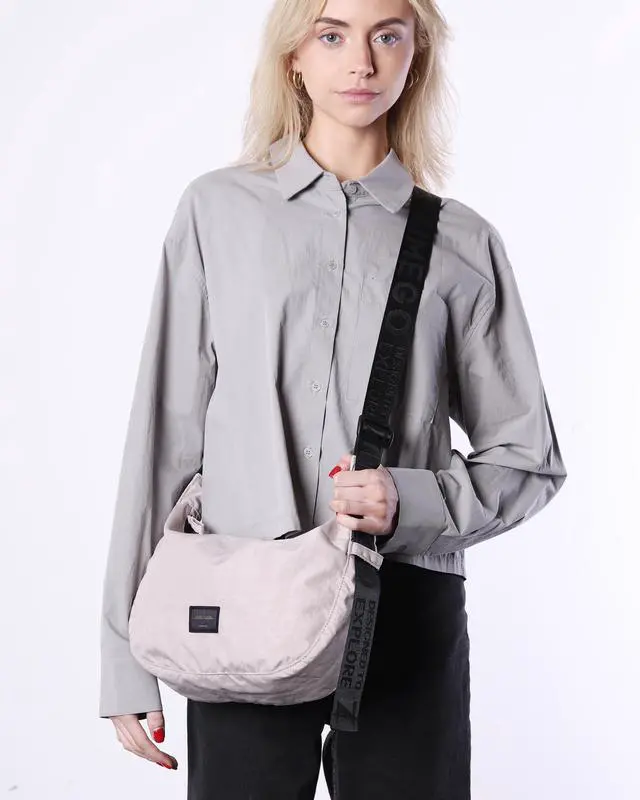 Alt view image 2 of 7 - ZIMEGO Classic Crescent Crossbody Bag - Everyday Essential Travel Hobo Bag, Mushroom Pink