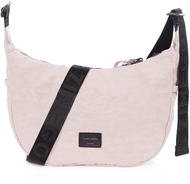 Main image of ZIMEGO Classic Crescent Crossbody Bag - Everyday Essential Travel Hobo Bag, Mushroom Pink