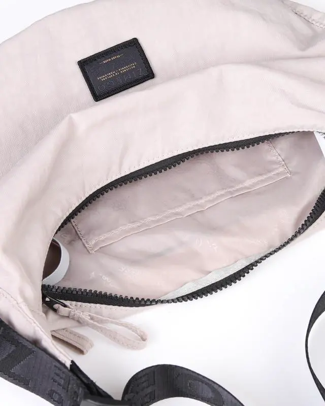 Alt view image 5 of 7 - ZIMEGO Classic Crescent Crossbody Bag - Everyday Essential Travel Hobo Bag, Mushroom Pink