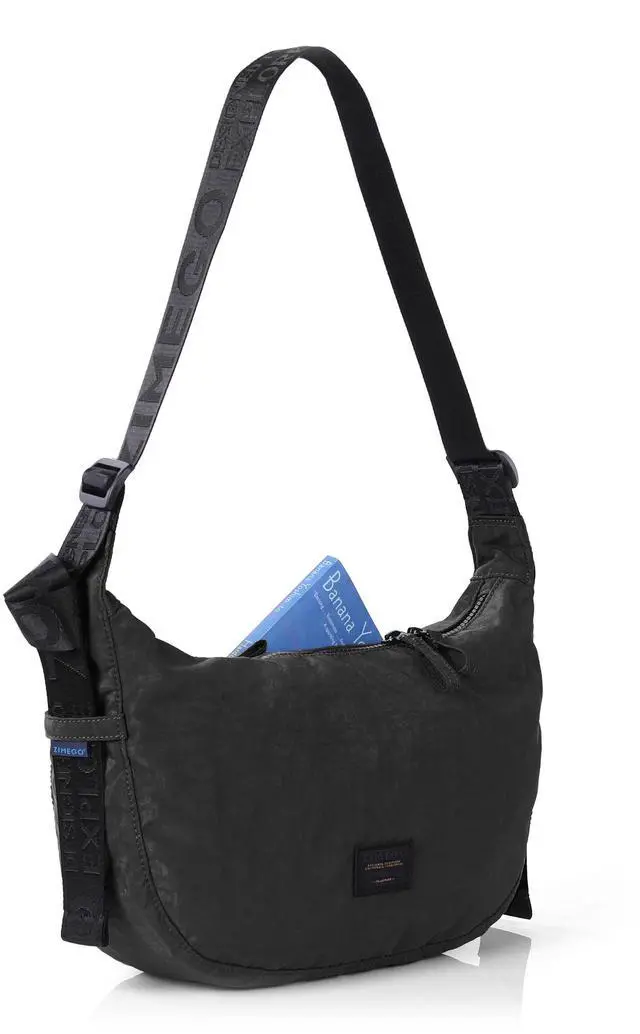 Alt view image 4 of 7 - ZIMEGO Classic Crescent Crossbody Bag - Everyday Essential Travel Hobo Bag, Black