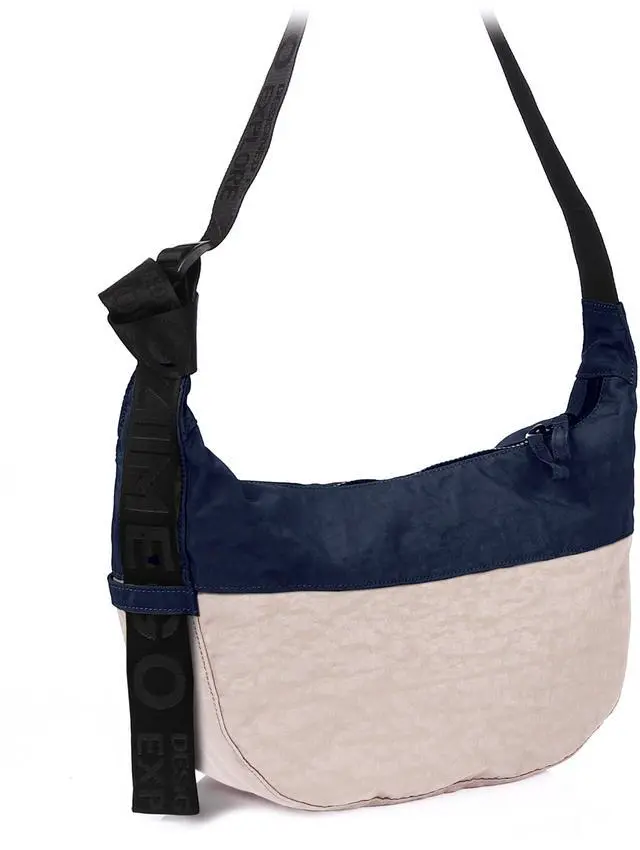 Alt view image 4 of 7 - ZIMEGO Classic Crescent Crossbody Bag - Everyday Essential Travel Hobo Bag, Pink Navy