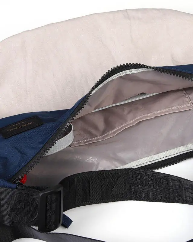 Alt view image 6 of 7 - ZIMEGO Classic Crescent Crossbody Bag - Everyday Essential Travel Hobo Bag, Pink Navy