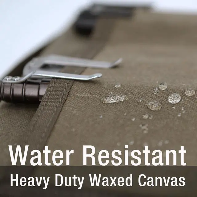 Alt view image 5 of 7 - Zipper Journal Notebook Cover for 5.5 x 8.25 A5 Moleskine LEUCHTTURM Notebooks Journals Planners Sketchbooks Legal pads with Pen Holder, Water Resistant Cover, Classy Waxed Canvas, Olive