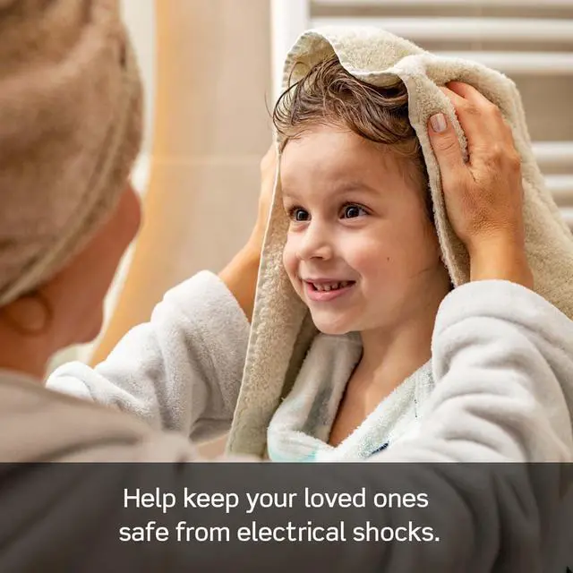 Alt view image 6 of 7 - Lever Edge 15 Amp Self-Test, Tamper Resistant GFCI Outlet, EGFT1-W, White