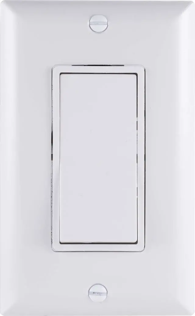 Alt view image 4 of 6 - Grounding Paddle Rocker Switch 5 Pack, Single Pole, in Wall On/Off Power Switch Replacement for Ceiling Fans & Lights, 15 Amp, Great for Home, Office & Kitchen, UL Listed, White, 44017