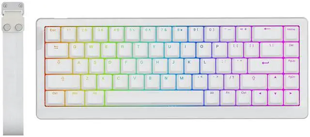 Main image of HE68 Lite Hall Effect Gaming Keyboard, 8k Polling & 128K Scan Rate, 0.01mm Adjustable Trigger, 0.125ms Latency, 5-Layer Sound-Dampened, Snap Key, SOCD, A-RGB, Wired, Mac Software (White)