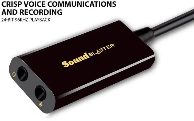 Alt view image 2 of 6 - Labs Sound Blaster Play! 3 External USB Sound Adapter for Windows and Mac. Plug and Play (No Drivers Required). Upgrade to 24-Bit 96Khz Playback