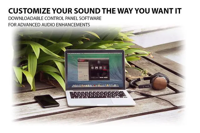 Alt view image 6 of 6 - Labs Sound Blaster Play! 3 External USB Sound Adapter for Windows and Mac. Plug and Play (No Drivers Required). Upgrade to 24-Bit 96Khz Playback