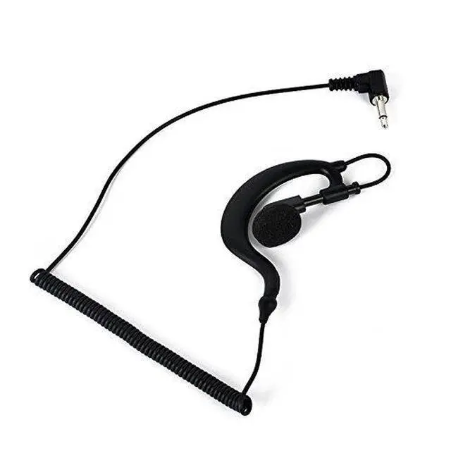 Alt view image 2 of 7 - TC-617 G Shape Soft Ear Hook Earpiece Headset - 3.5mm Plug Listen Only Ham Radio Earpiece/Headset for Motorola Icom Transceivers