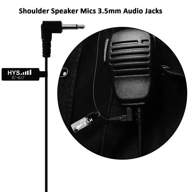 Alt view image 3 of 7 - TC-617 G Shape Soft Ear Hook Earpiece Headset - 3.5mm Plug Listen Only Ham Radio Earpiece/Headset for Motorola Icom Transceivers