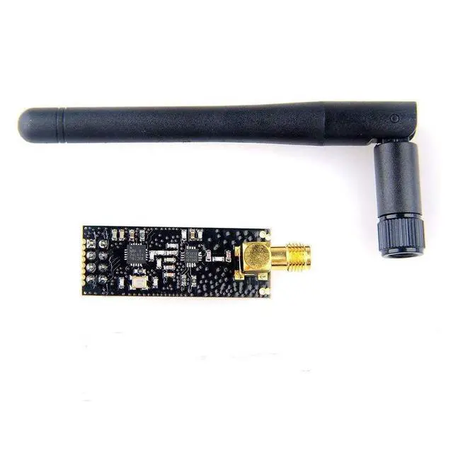 Alt view image 2 of 7 - 2pcs NRF24L01+PA+LNA Wireless Transceiver RF Transceiver Module with SMA Antenna 2.4G 1100m