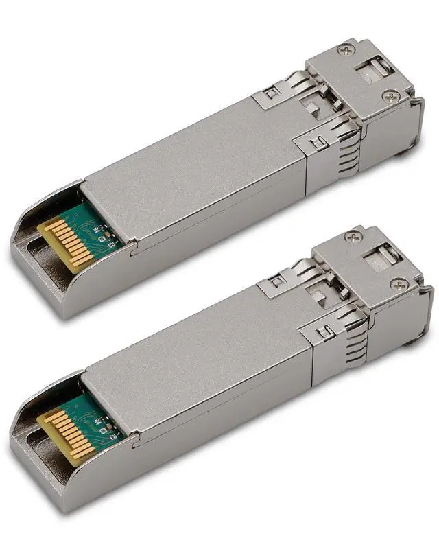 Alt view image 6 of 6 - 10GBase-SR SFP+ Module | 850nm Multimode Fiber Transceiver | Up to 300m Over OM3/OM4 | LC Duplex, Plug and Play | Compatible for Cisco SFP-10G-SR, Ubiquiti UniFi, and More (Pack of 2)