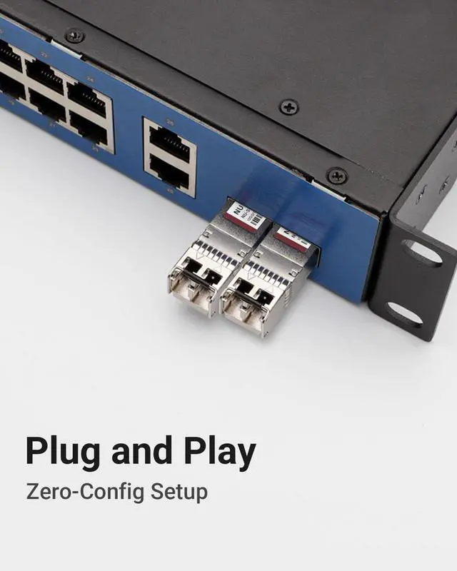 Alt view image 5 of 6 - 10GBase-SR SFP+ Module | 850nm Multimode Fiber Transceiver | Up to 300m Over OM3/OM4 | LC Duplex, Plug and Play | Compatible for Cisco SFP-10G-SR, Ubiquiti UniFi, and More (Pack of 2)