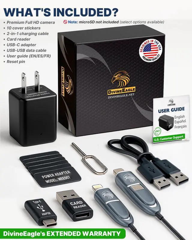 Alt view image 6 of 6 - 1080p Dome Cam, Motion Detection, microSD Slot, Easy Setup, App-Free, No Live View-Data Protected, Video-Only - Plug-in Premium Reliable Pet Camera for Pet Nanny Use