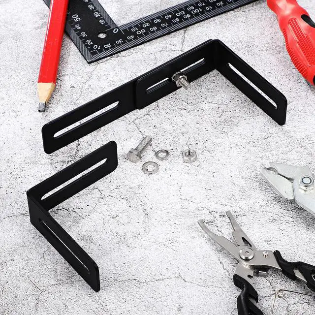 Alt view image 6 of 7 - 1 Set Adjustable Universal Mounting Bracket for Cb/ham Radio Transceiver & Scanners Cb Radio Mount, Adjust from 6" to 10" in Width