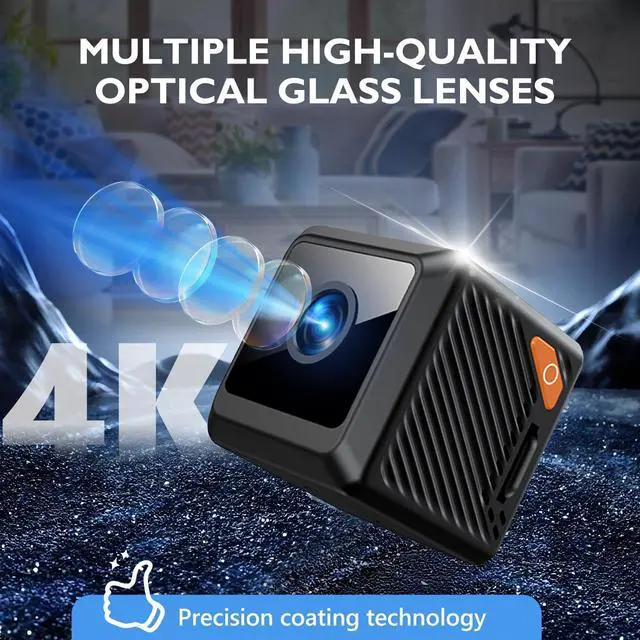 Alt view image 2 of 7 - Mini Hidden Camera, Wireless WiFi/No WiFi Nanny Cam Security with Strong Adsorption, Motion Detection, Night Vision, Cloud & SD Storage, App Control for Home Baby Pet Office