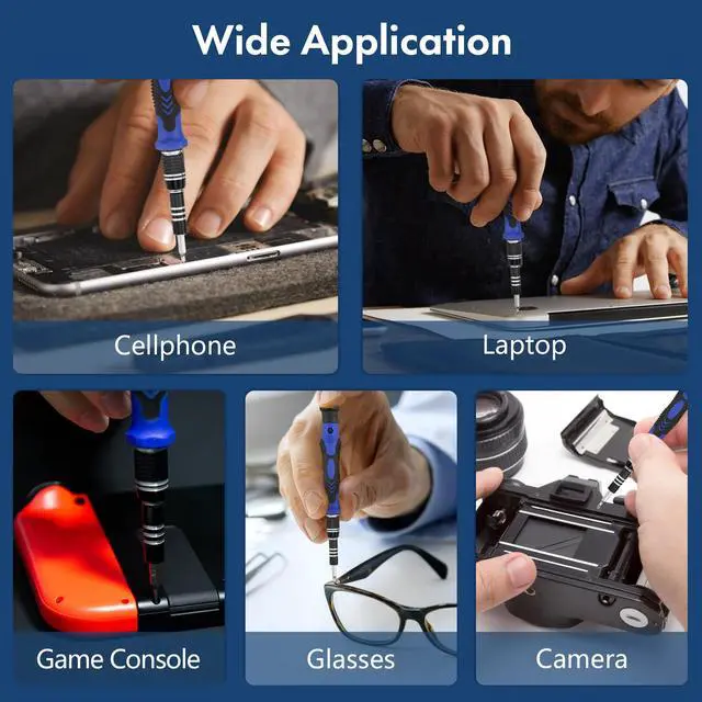Alt view image 6 of 7 - 82 in 1 Precision Screwdriver Set, Magnetic Electronics Repair Tool Kit with Flexible Shaft and Extension Rod, Compatible for PC, Laptop, iPhone, PS4, PS5, Xbox, Camera, Computer, Tablet