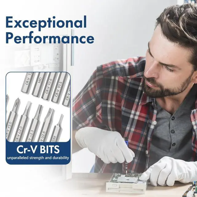 Alt view image 7 of 7 - 82 in 1 Precision Screwdriver Set, Magnetic Electronics Repair Tool Kit with Flexible Shaft and Extension Rod, Compatible for PC, Laptop, iPhone, PS4, PS5, Xbox, Camera, Computer, Tablet