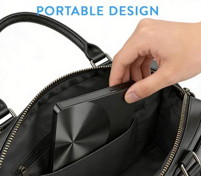 Alt view image 7 of 7 - Portable External CD/DVD Drive, USB 3.0 & USB C Burner +/-RW RW Burner CD ROM Reader Writer Disk Duplicator Optical Drive for Laptop Desktop PC Windows 11/10/8/7 Apple Mac Pro MacBook Mac Linux