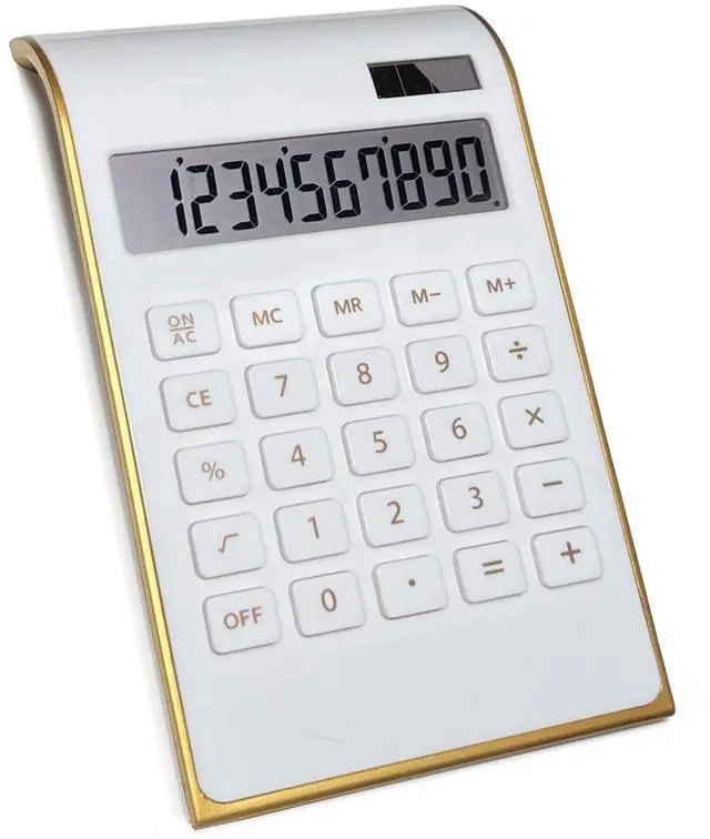 Main image of Solar Gold Standard Function 10-Digit Desktop Calculator for Office, Home