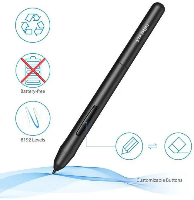 Alt view image 6 of 7 - Drawing Tablet G430S OSU, Graphic Drawing Tablet with 8192 Levels Pressure Battery-Free Stylus, 4 x 3 inch Ultrathin, for OSU Game, Online Teaching Compatible with Window/Mac Black