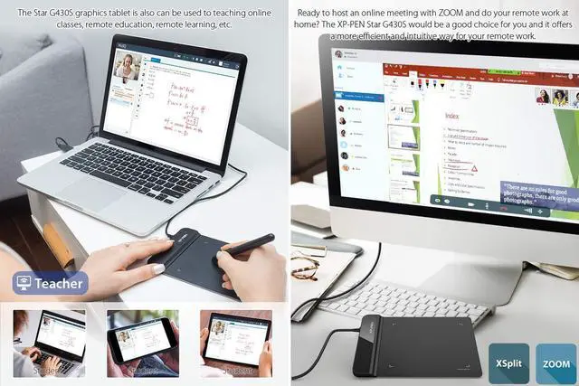 Alt view image 7 of 7 - Drawing Tablet G430S OSU, Graphic Drawing Tablet with 8192 Levels Pressure Battery-Free Stylus, 4 x 3 inch Ultrathin, for OSU Game, Online Teaching Compatible with Window/Mac Black