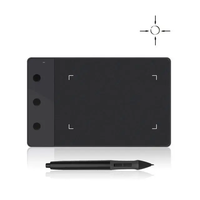 Main image of H420 OSU Graphics Drawing Tablet Signature Pad with Digital Stylus and 3 Express Keys Black