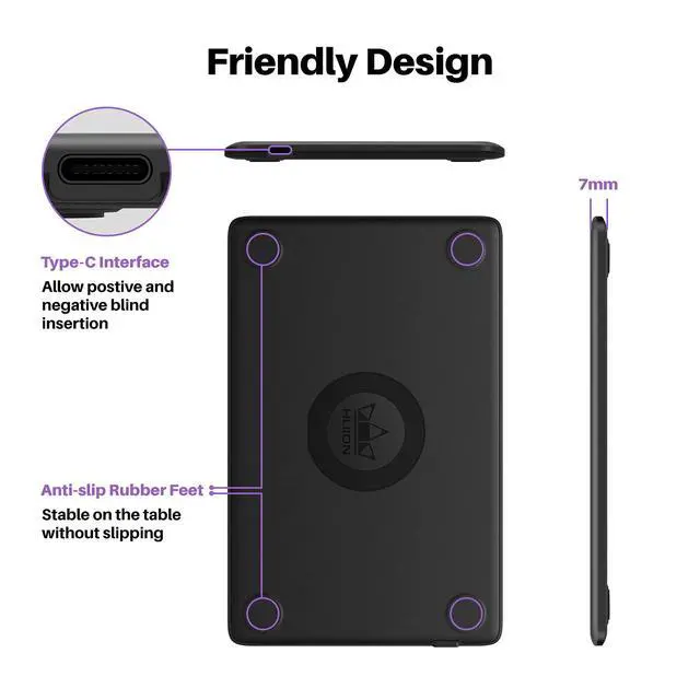 Alt view image 5 of 7 - Drawing Tablet H420X Graphics Drawing Tablet with 8192 Level Pressure Battery-Free Stylus, 4.17x2.6 inch Digital Art Tablet for OSU Game, Design, Teaching, Work with PC, Mac, Linux & Mobile