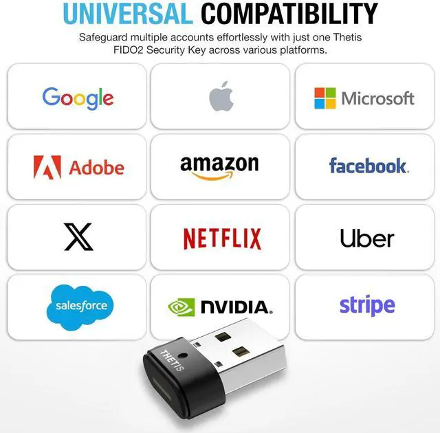 Alt view image 2 of 7 - Nano-A for Business - USB A FIDO2 Security Key L1 MFA & Passkey Access for School ERP, Employee Online Account, Compatible with Coinbase Google Workspace Apple ID Window Salesfore - 2 Pack